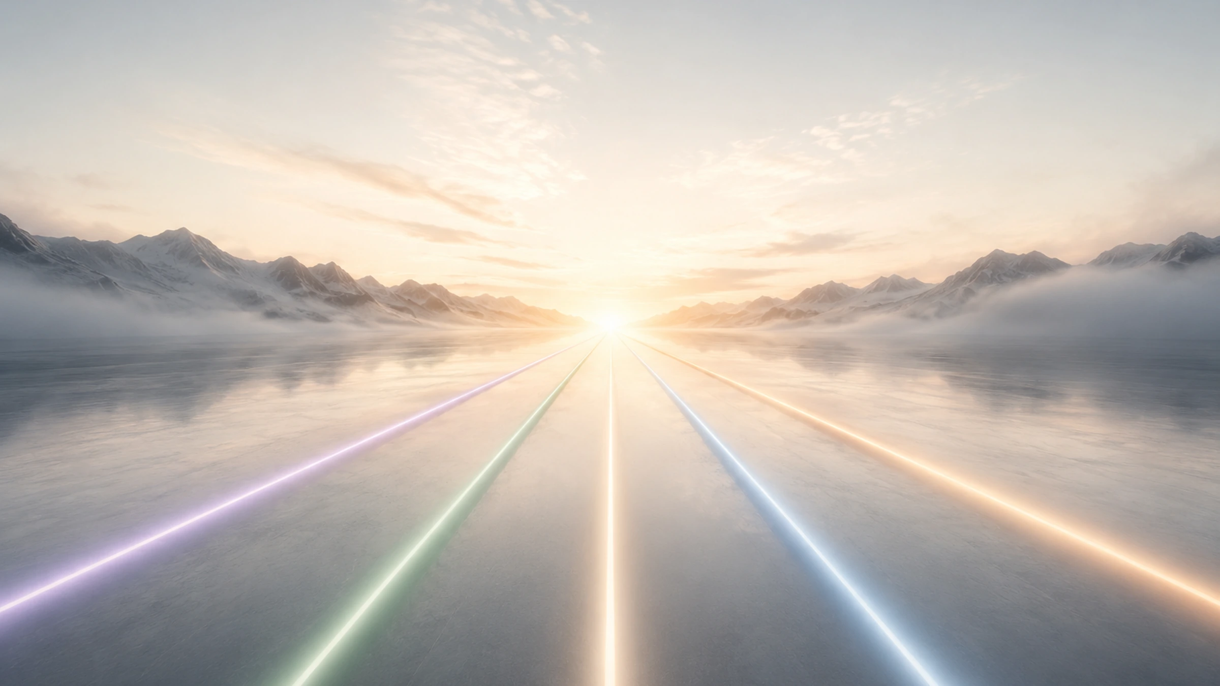 Reasoning paths becoming clear as they converge toward one point